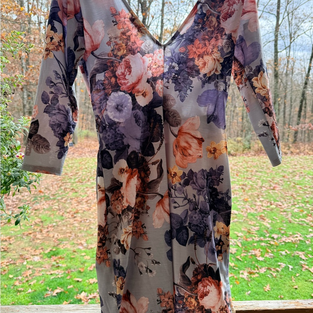 Fashion Nova Floral Midi Dress - Multicolor